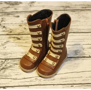 Dívčí zimní obuv Dívčí zimní kozačky hnědá 20,5