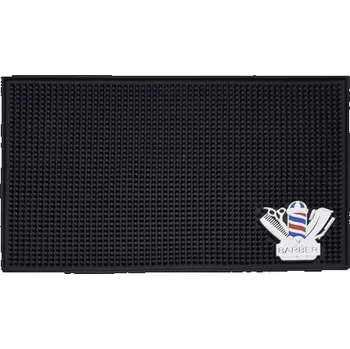 Kadeřnické nůžky Protiskluzová podložka pro kadeřnické nástroje Snadno omyvatelná silikonová podložka Voděodolná podložka pro holičské pomůcky 34 x 0,5 x 23,5 cm