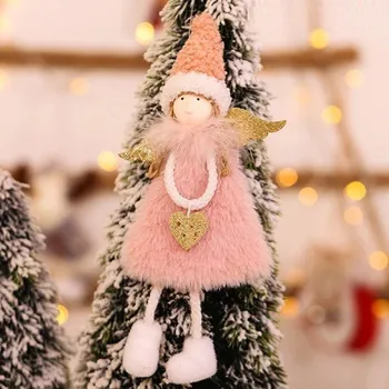 Vánoční dekorace Vánoční dekorace závěsný anděl Z305 růžová
