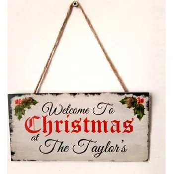 Vánoční dekorace Vánoční závěsná cedule 2