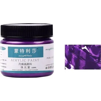 Výtvarná sada Akrylové barvy perleťové 100 ml fialová
