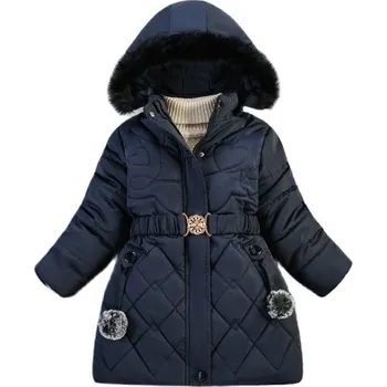 Dívčí bunda Dívčí zimní bunda L1992 tmavě modrá 8