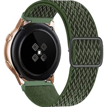 Ostatní příslušenství k chytrým hodinkám Univerzální nylonový řemínek 20 mm armádní zelená