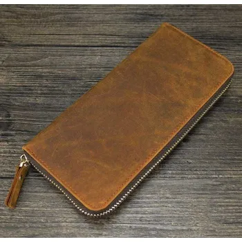 Peněženka Pánská kožená peněženka M227 hnědá