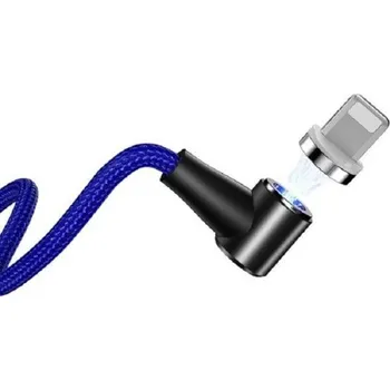 Datový kabel Lomený magnetický USB kabel K618 modrá 1 m 1