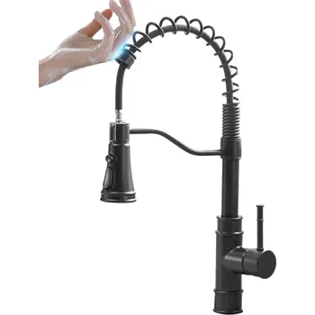 Dřezová vodovodní baterie bezdotyková černá P3535