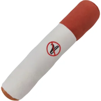 Hračka pro psa Pískací plyšová hračka pro psy 26×5 cm Hračka ve tvaru cigarety Interaktivní hračka se zvukem pro psy Měkká plyšová hračka pro malé a střední psy