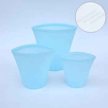 Termobox Silikonové vaky na potraviny 3 ks modrá 1