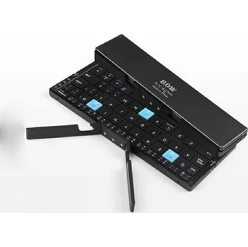 Skládací bezdrátová klávesnice s myší černá