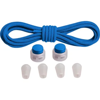 Tkaničky do bot Elastické tkaničky bez zavazování 100 cm Kulaté gumičky do bot Elastické lano s pérovou přezkou Sportovní obuv Dětské boty Pohodlné tmavě modrá