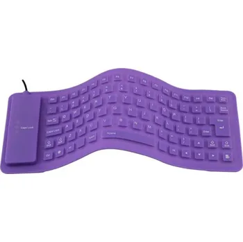 Klávesnice Silikonová klávesnice K339 fialová