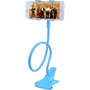 Stolní flexibilní držák na mobil světle modrá