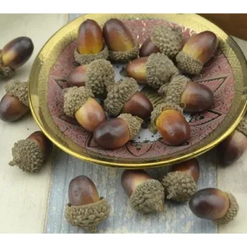 Umělé dekorativní žaludy 20 ks 2