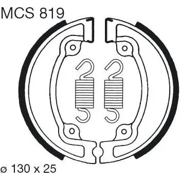 Motodíl Brzdové čelisti LUCAS MCS 819 HONDA CN 250 Helix 1993-2005