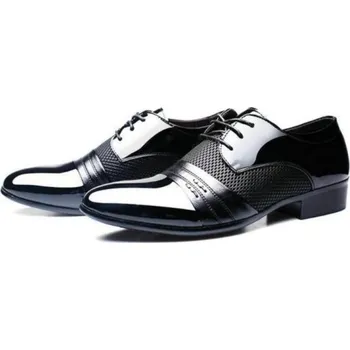 Pánské polobotky Elegantní pánské společenské boty J1300 černá 40