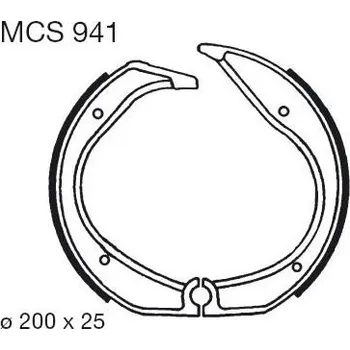 Motodíl Brzdové čelisti LUCAS MCS 941 BMW R 100 RS (1986>) 1986-1989