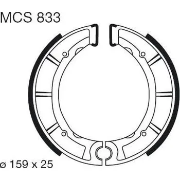 Motodíl Brzdové čelisti LUCAS MCS 833 MCS 833