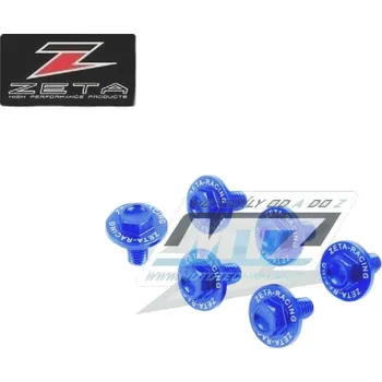 Sada šroubů krytů předních vidlic (sada 6ks) - ZETA ZE88-9506 - modré ZE889506