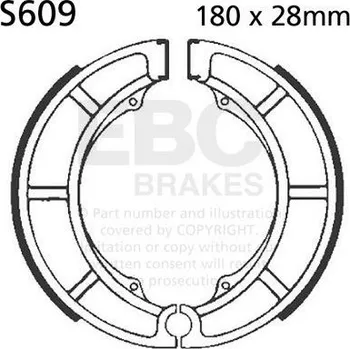 Motodíl Sada brzdových čelistí EBC S609 S609