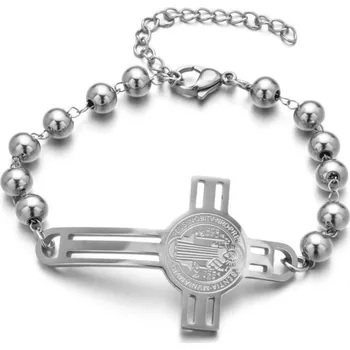 Náramek Korálkový náramek H549 stříbrná 3