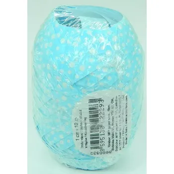 Vánoční dekorace Stuha vázací s potiskem puntíky 1cm/10m