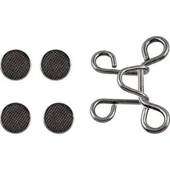 Pokrývka hlavy Nastavitelná kovová přezka do pasu se špendlíky 27 mm Utáhnutí kalhot Bez šití Rychlá úprava velikosti Spolehlivé upevnění Odolné provedení černá