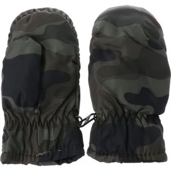 Rukavice Dětské maskáčové palčáky A551 armádní zelená