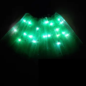 Dívčí sukně Dívčí svítící sukně zelená