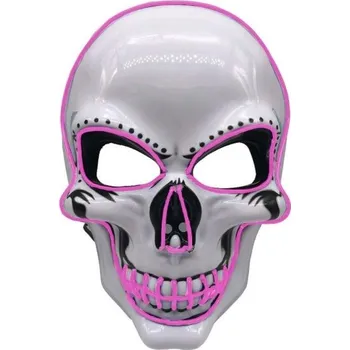 Karnevalová maska Halloweenská maska H1082 růžová