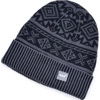 Dárková krabička Pánská zimní čepice s Vánoční výšivkou J2633 tmavě šedá