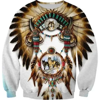 Pánská mikina Pánská mikina vlci F105 XS