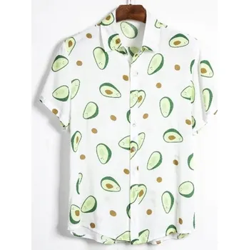 Pánská košile Pánská košile s avokádem bílá XXL