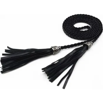 Opasek Moderní pásek s třásněmi J3158 černá