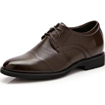 Pánská obuv Kvalitní pánské společenské boty hnědá 38