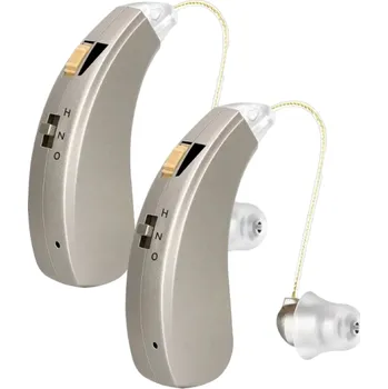 Měřič tělesných funkcí Dobíjecí naslouchátka Audifonos Mini Sound Amplifier 2 ks pro obě uši Bezdrátové naslouchátko Sluchové pomůcky