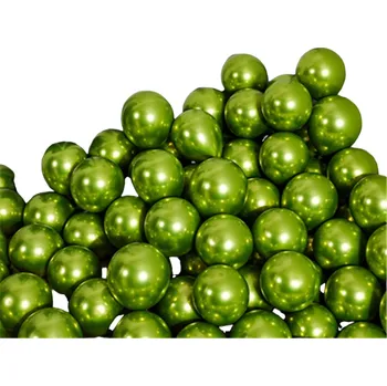 Balónek Metalické narozeninové balónky 50 ks zelená