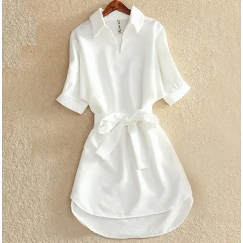 Dámská halenka Elegantní halenka jednobarevná bílá S