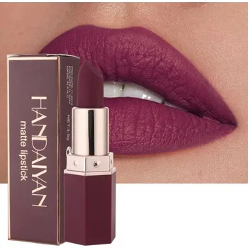 Dekorativní kosmetika Matná voděodolná rtěnka 24 hodin Tónovaný balzám Plum