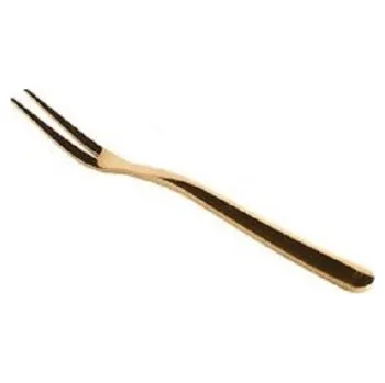 Příbor Nerezová vidlička na ovoce zlatá 1