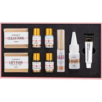 Výživa řas a obočí Sada na barvení obočí a úpravu řas 9 ks černá