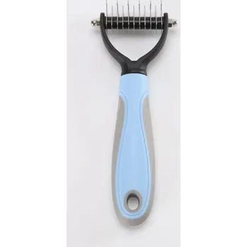 Kosmetika pro psa Hřeben na vyčesávání srsti modrá