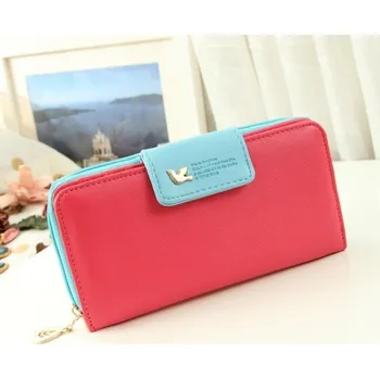 Peněženka Velká dámská stylová peněženka J2984 světle červená