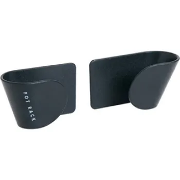 Stojan na víno Nástěnný držák na poklice černá