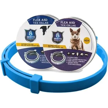 Obojek pro psa Osmiměsíční obojek proti blechám a klíšťatům pro psy 63 cm modrá