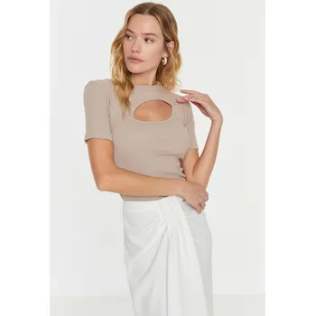 Dámská halenka Dámská halenka Trendyol Trendyol krémová 1847408