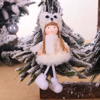 Vánoční dekorace Vánoční dekorační figurka bílá