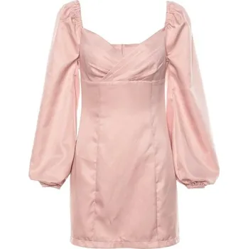 Dámské šaty Letní mini šaty růžové XS