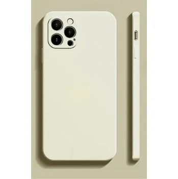 Pouzdro na mobilní telefon Silikonový ochranný kryt pro iPhone 15 béžova