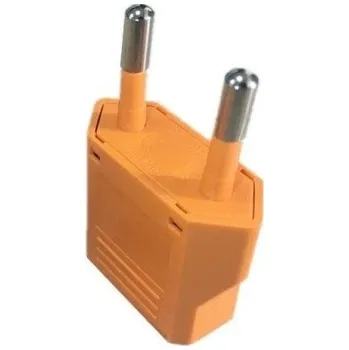 Elektrická zásuvka US / JP cestovní adaptér pro EU oranžová