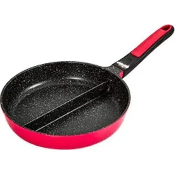 Hliníková pánev 2v1 - 20 cm červená